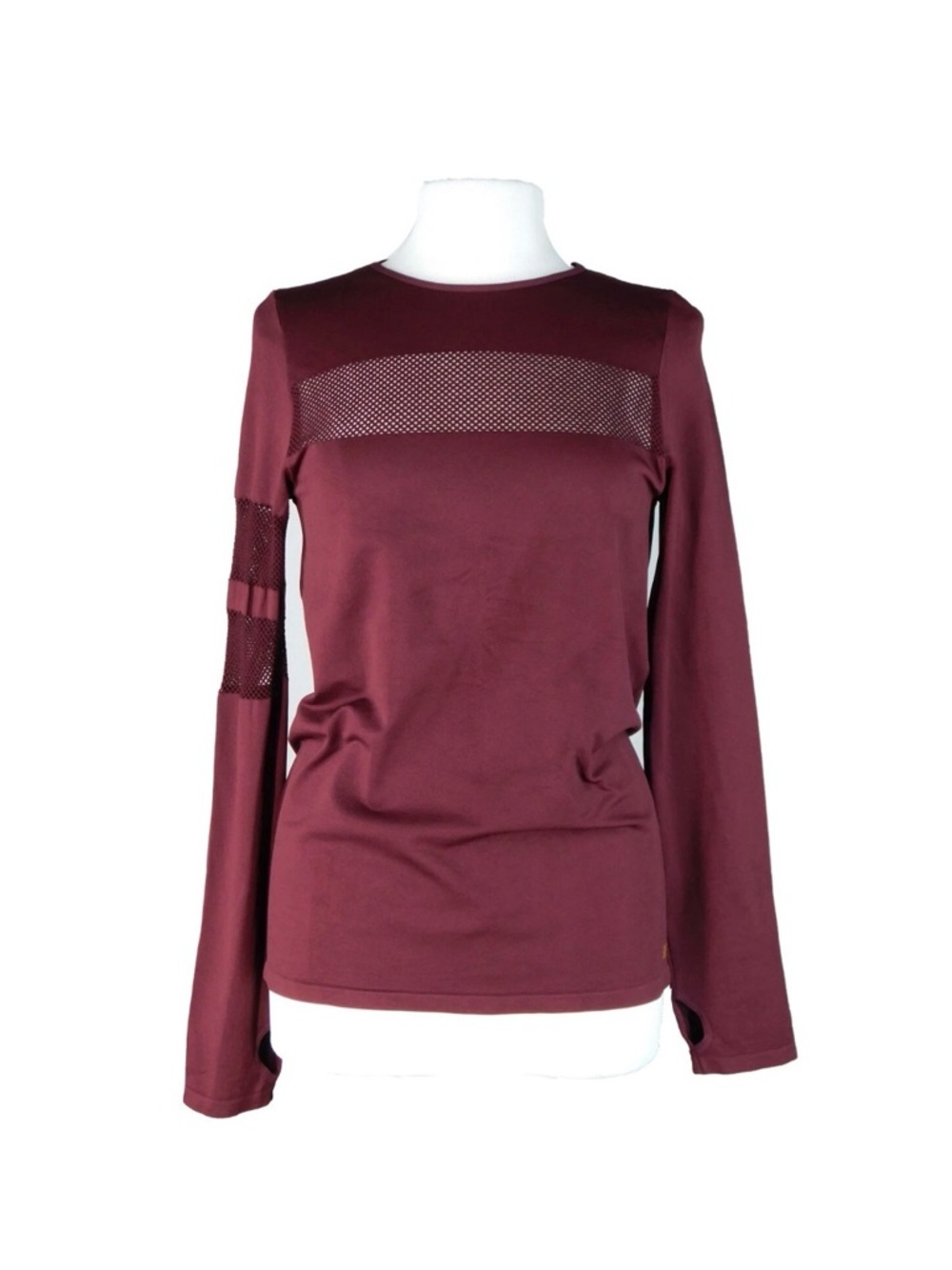 C&C California Athletic Long Sleeve Top Mesh Panels Women’s Sz Large Fitted Run